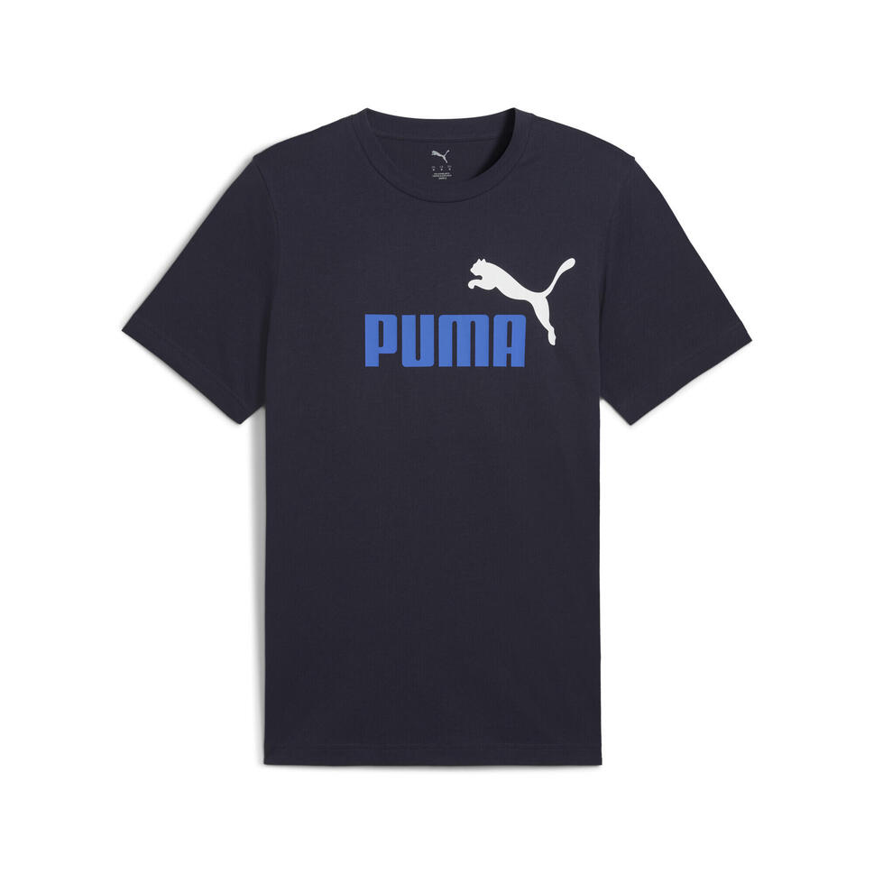 Męska koszulka Essentials z dwukolorowym logo No. 1 PUMA New Navy Blue