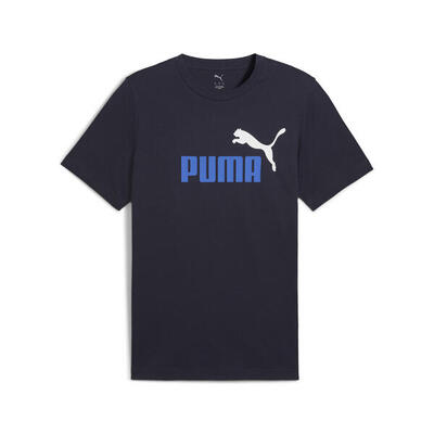 Essentials 2 colour no. 1 logo t-shirt voor heren puma new navy blue