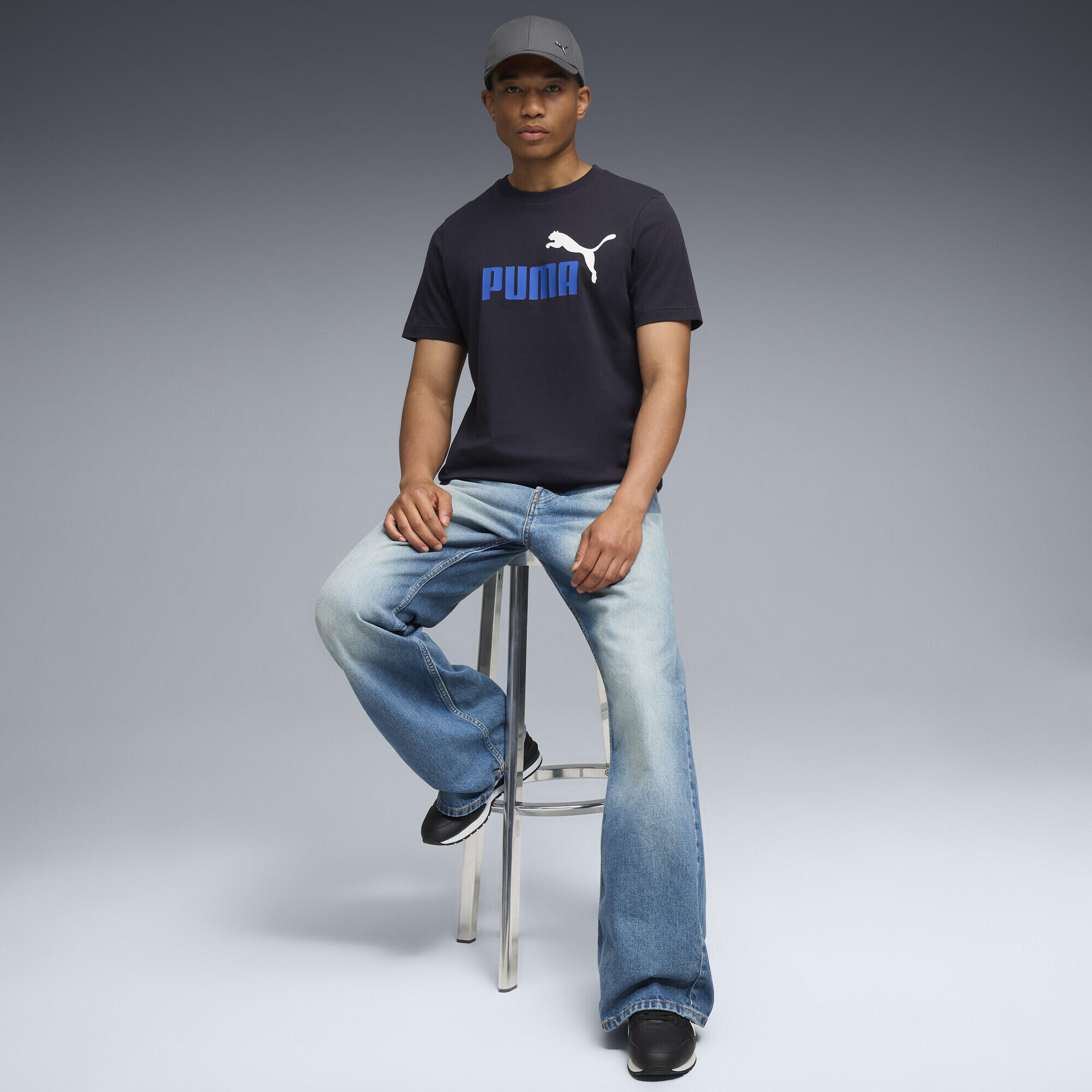 Essentials 2 Colour No. 1 Logo T-shirt voor heren PUMA 4/7
