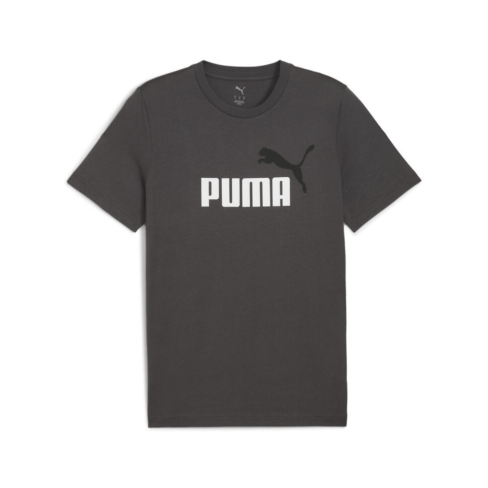 Męska koszulka Essentials z dwukolorowym logo No. 1 PUMA Dusky Gray