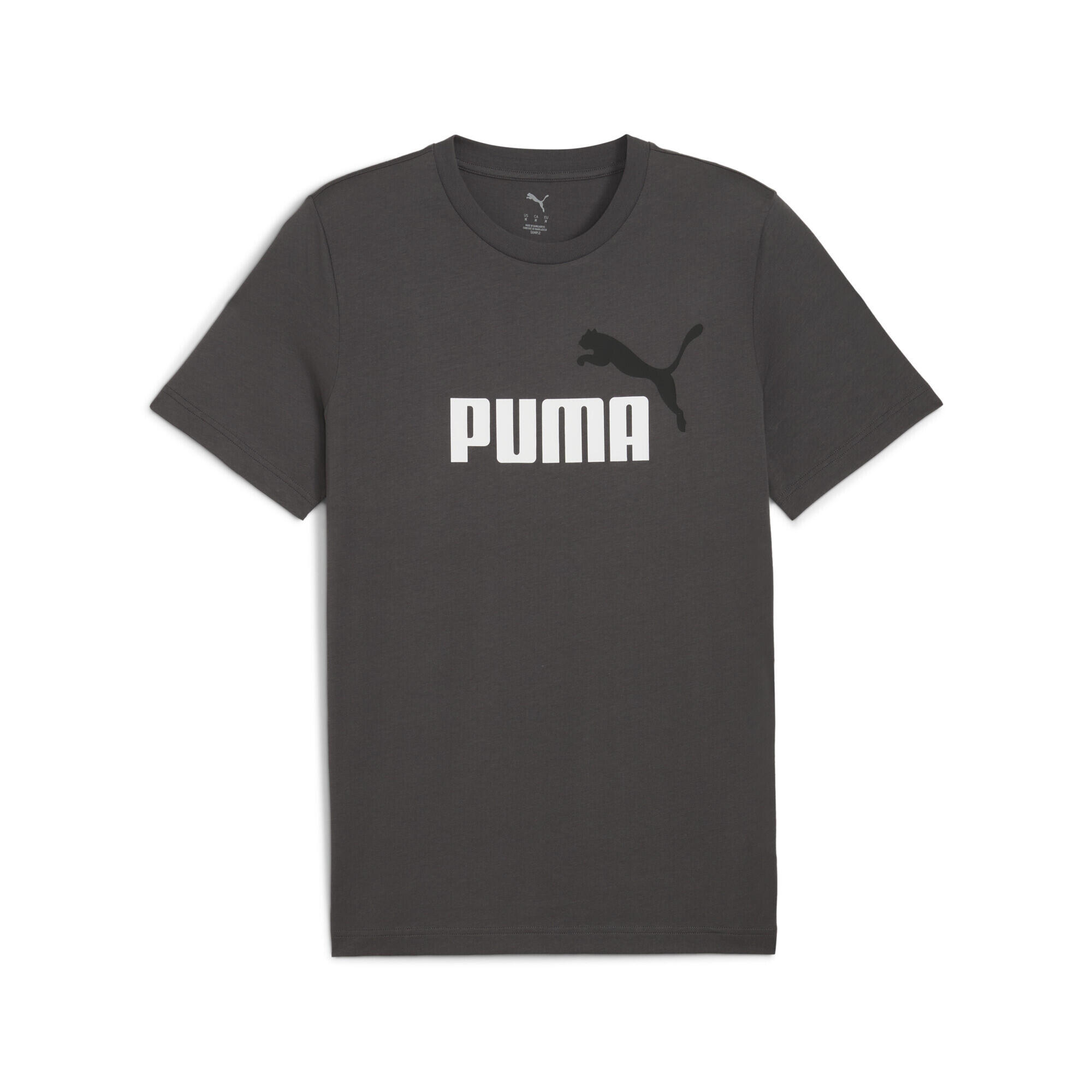 Męska koszulka Essentials z dwukolorowym logo No. 1 PUMA Dusky Gray