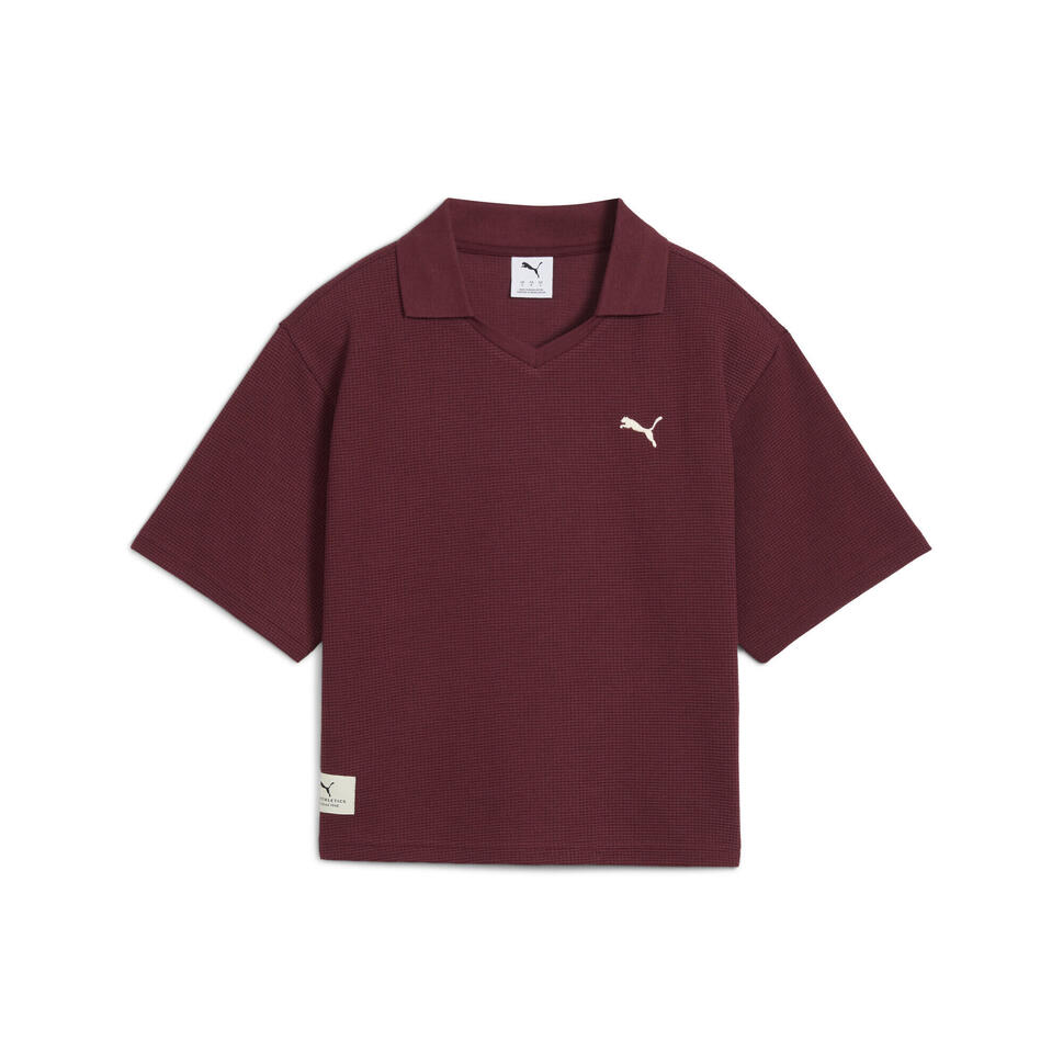 Damska koszulka polo PUMA Class o luźnym kroju PUMA Ruby Shimmer Red