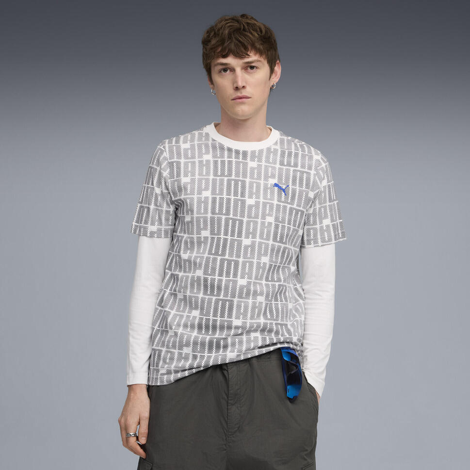 Męska koszulka Essentials Logo Lab PUMA White