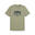 Tricou fitness bărbați mânecă scurtă Graphic Varsity alb PUMA Lux Army Green