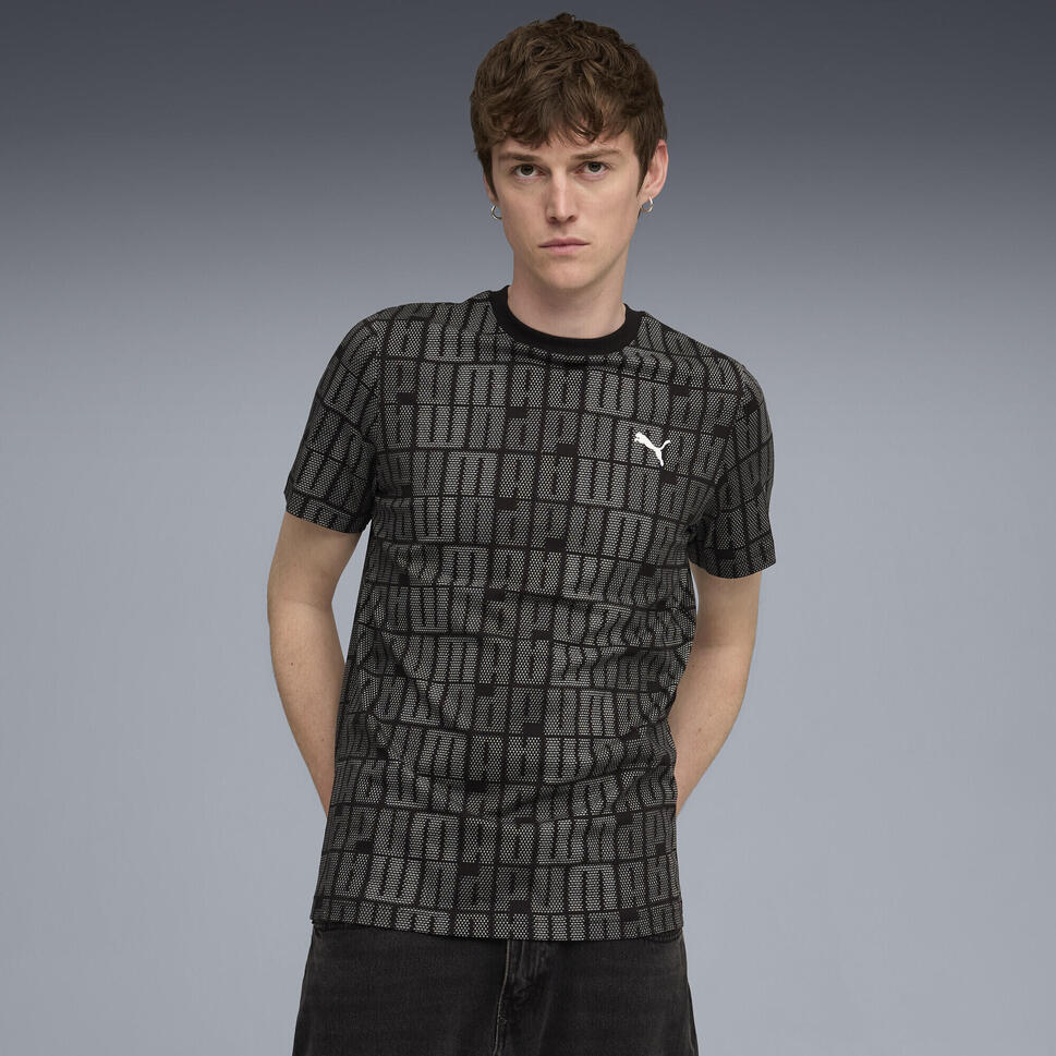 Męska koszulka Essentials Logo Lab PUMA Black