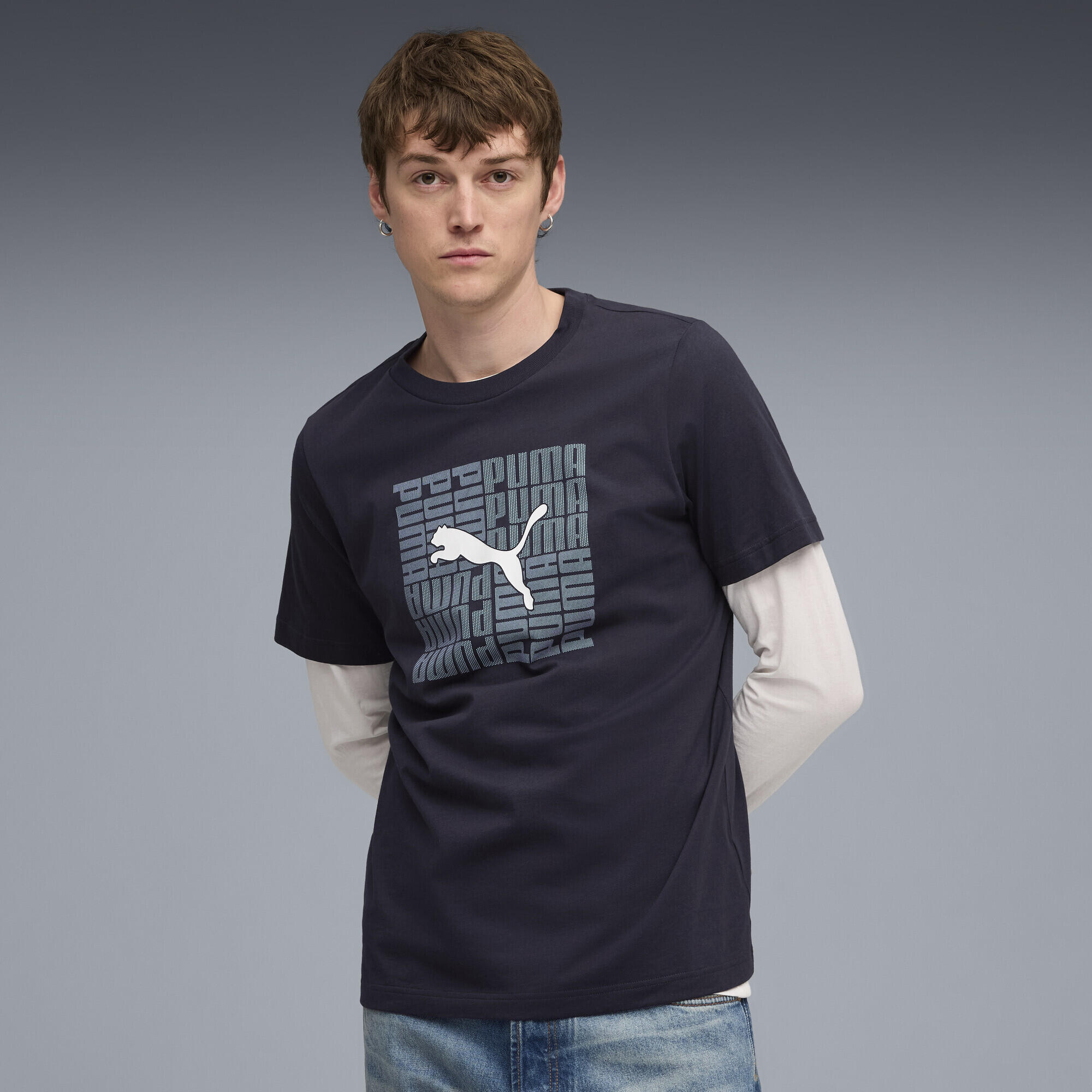 T-shirt à motif carré Homme PUMA 2/7