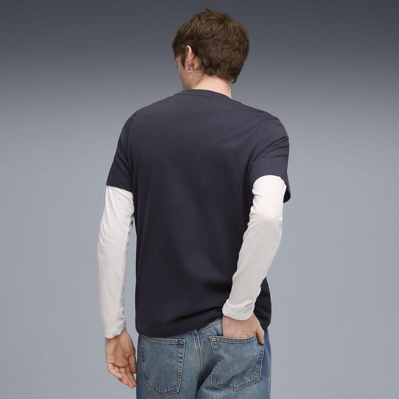 Męska koszulka o kwadratowym kroju z grafiką PUMA New Navy Blue