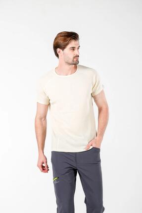 Berg - 100% Wełny Merino Koszulka (195 g/m²) M, Kremowy