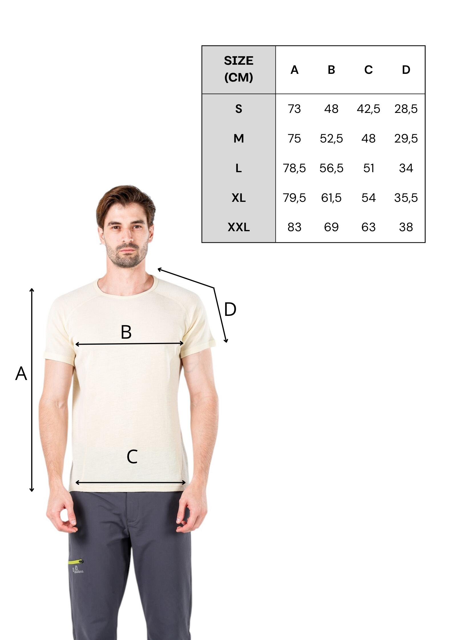 Koszulka męska 100% Merino (195 g/m²) z krótkim rękawem Woolona Berg 3/7
