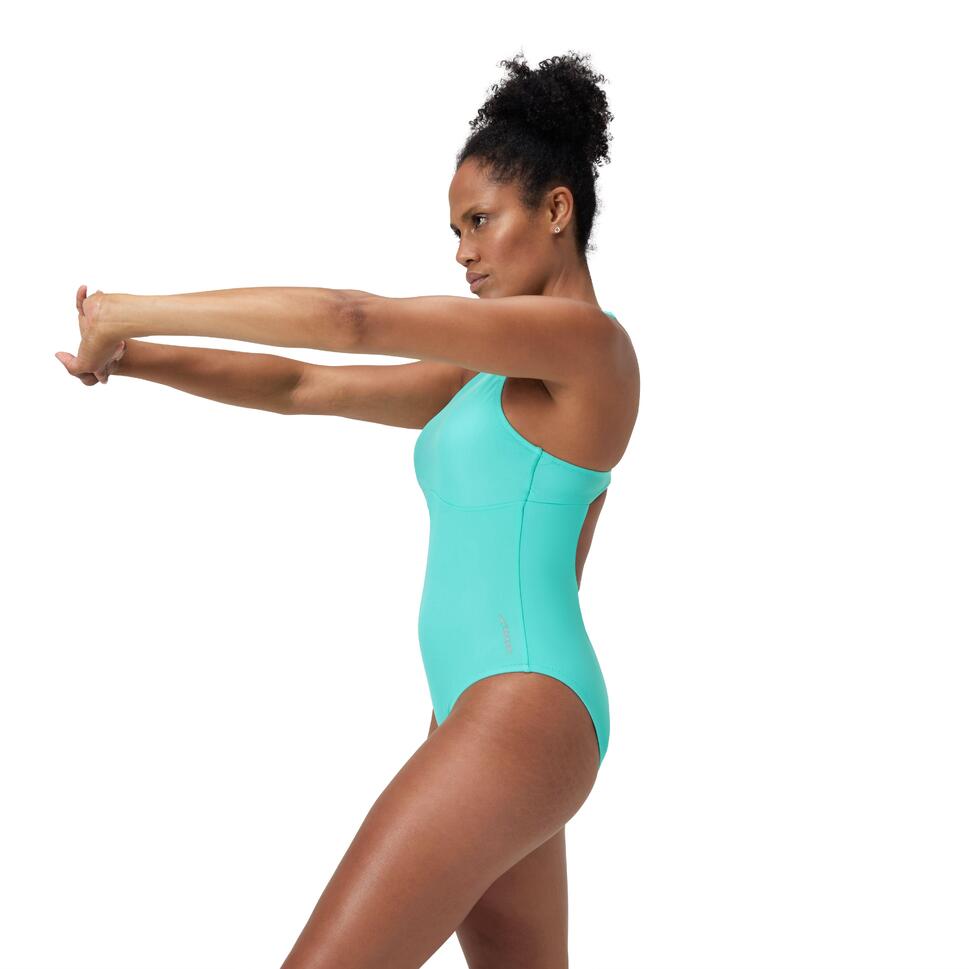 Strój kąpielowy jednoczęściowy damski na basen Speedo Solid High Neck