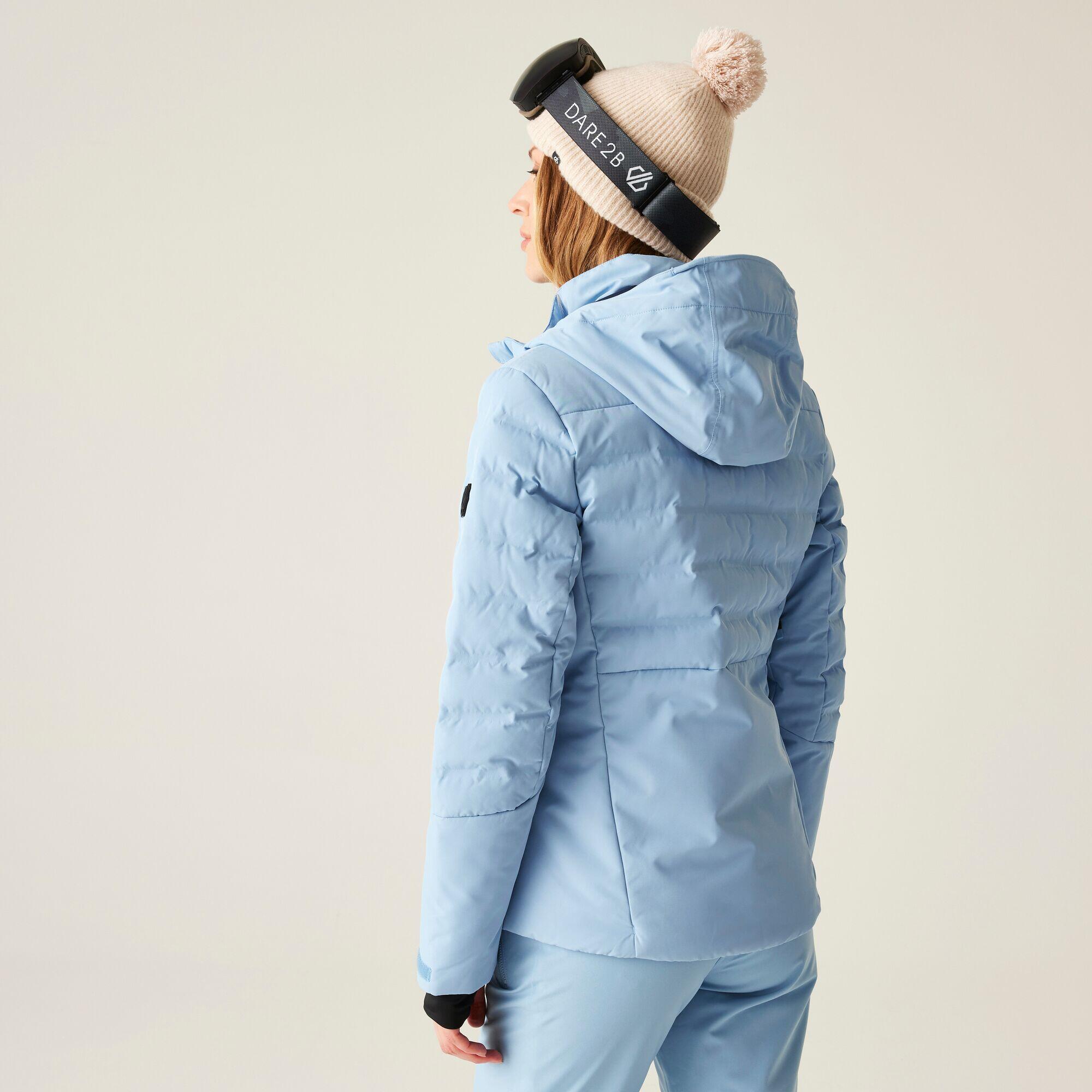 Giacca da sci impermeabile e isolante imbottita da donna Gliding 2/7