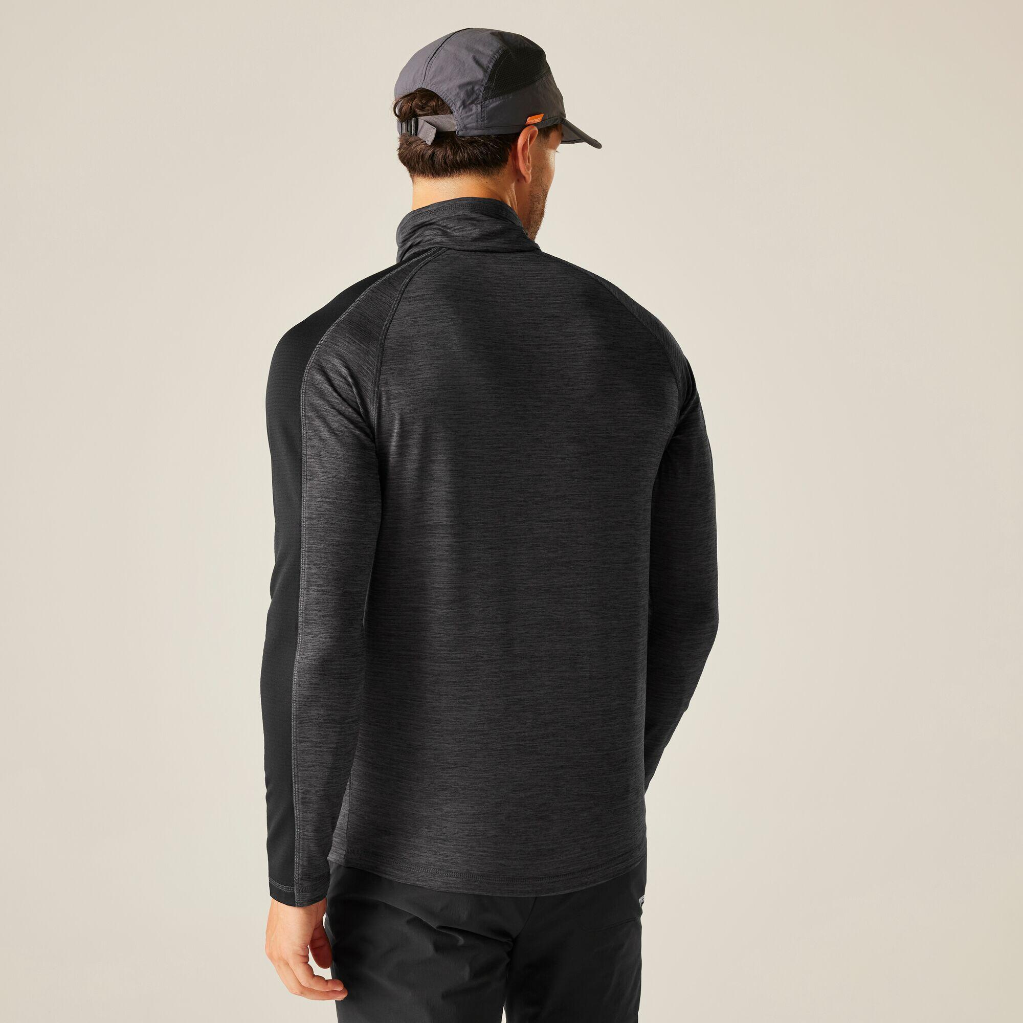 Felpa isolante da uomo Hepley in stretch con mezza zip 2/7