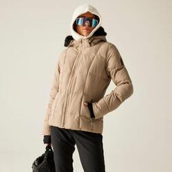 Veste de ski Glamourize matelassée imperméable et isolée pour femme