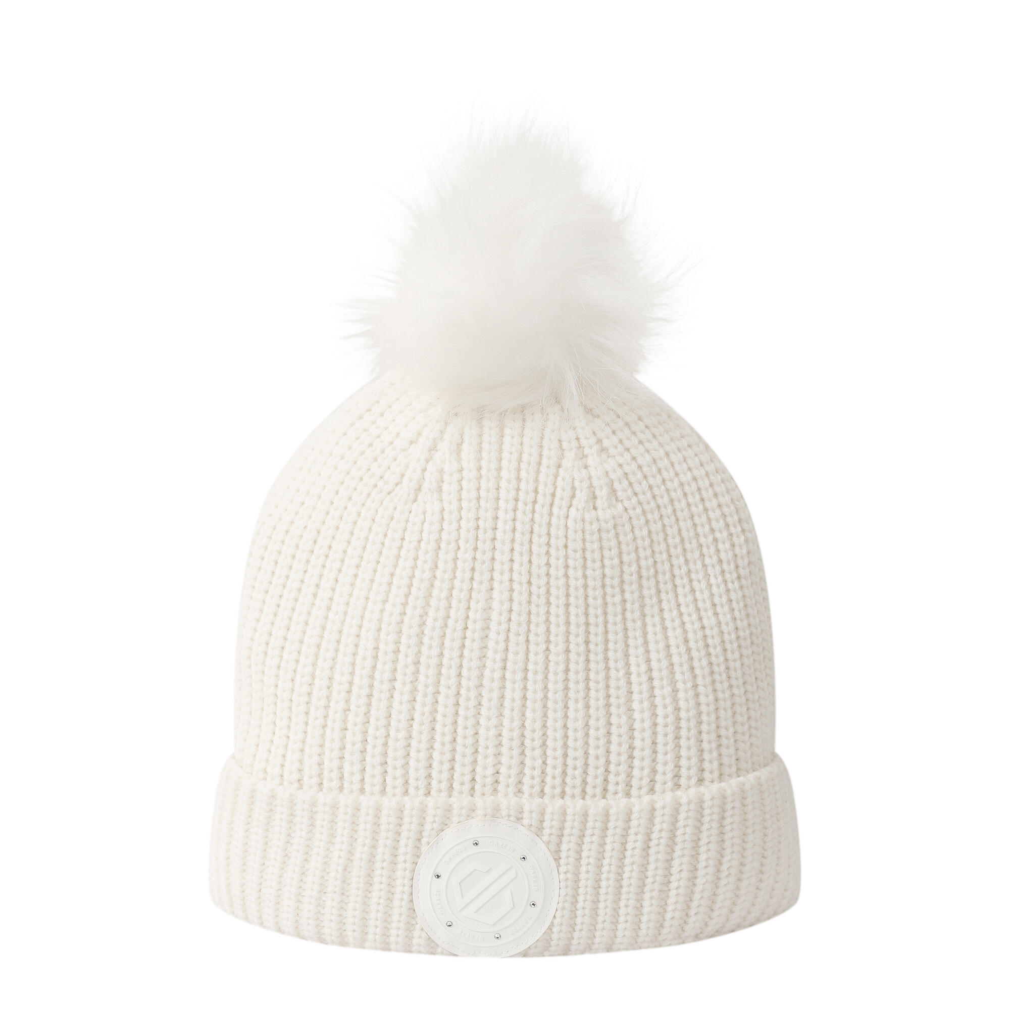 Womens Knitted Bobble Hat 2/3