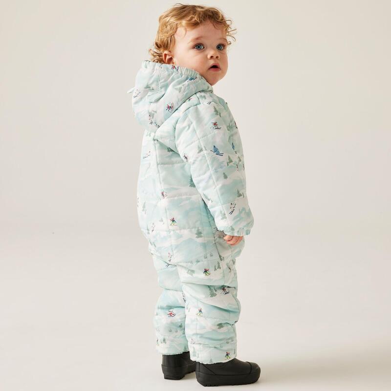 Combinaison De Neige Bébé Garçon – Grenouillère Polaire Velours 0-3 Mois – Chaud Doux Pour L'hiver