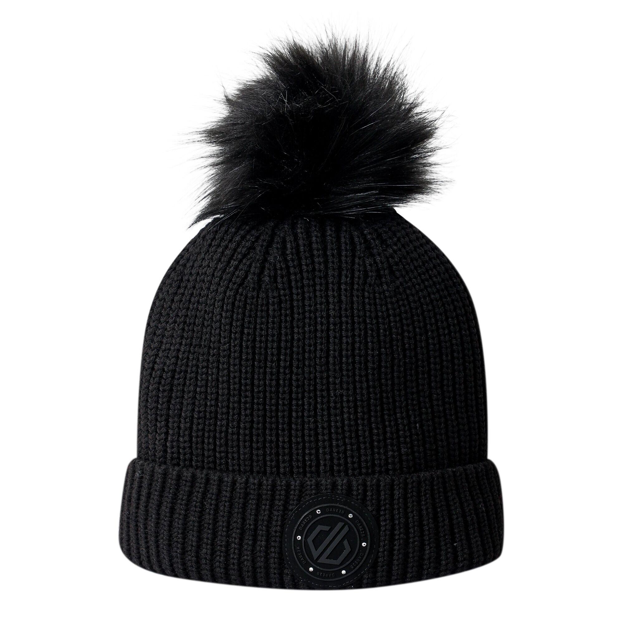 Cappello a maglia con pompon da donna 2/3