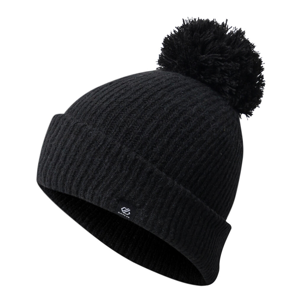 Womens Maya Pom Knitted Beanie Bobble Hat