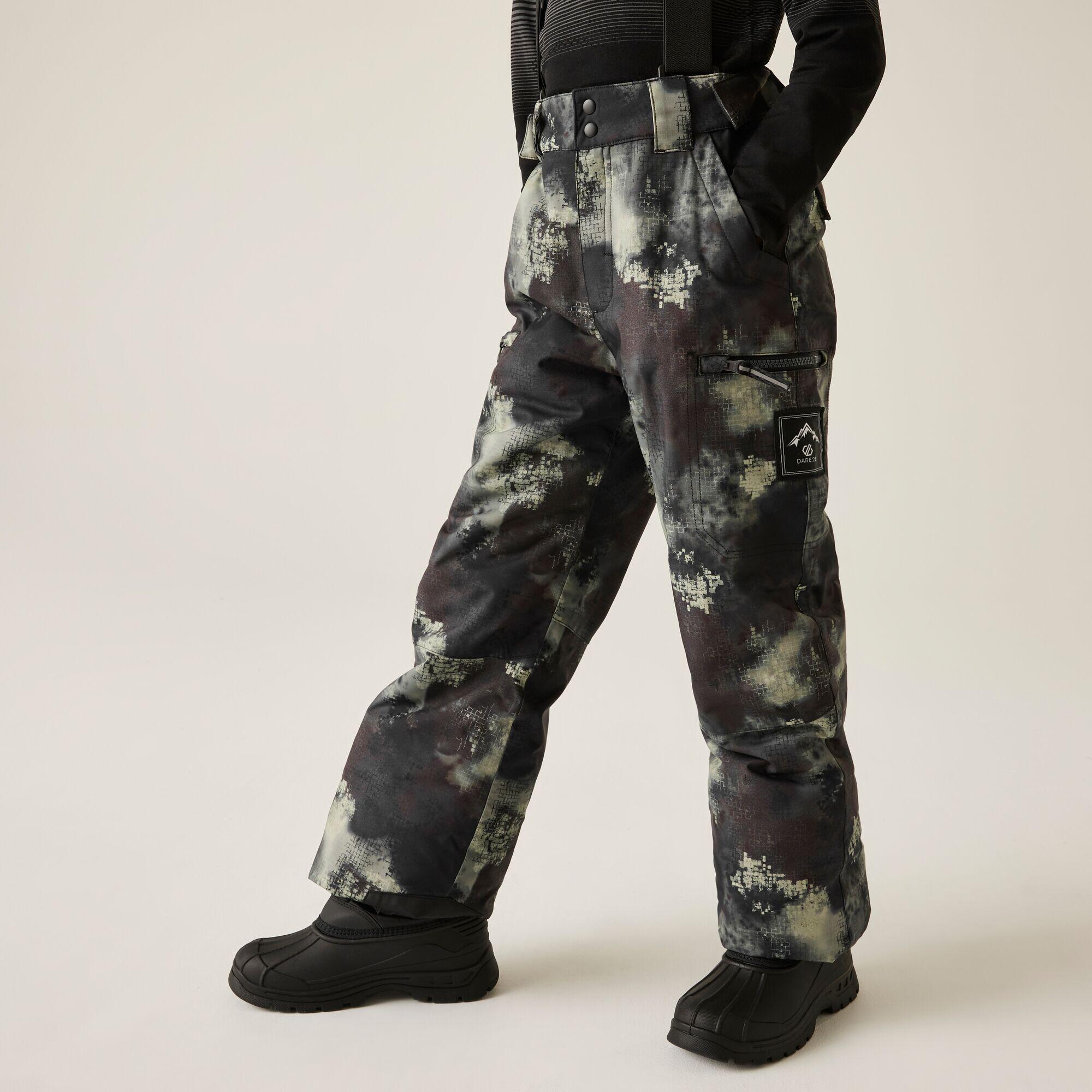 Dare 2b - Salopettes Enfants Pow, Imperméables, Respirantes, Doublées En Polaire Réglables - Pantalon De Ski - Violet - Decathlon