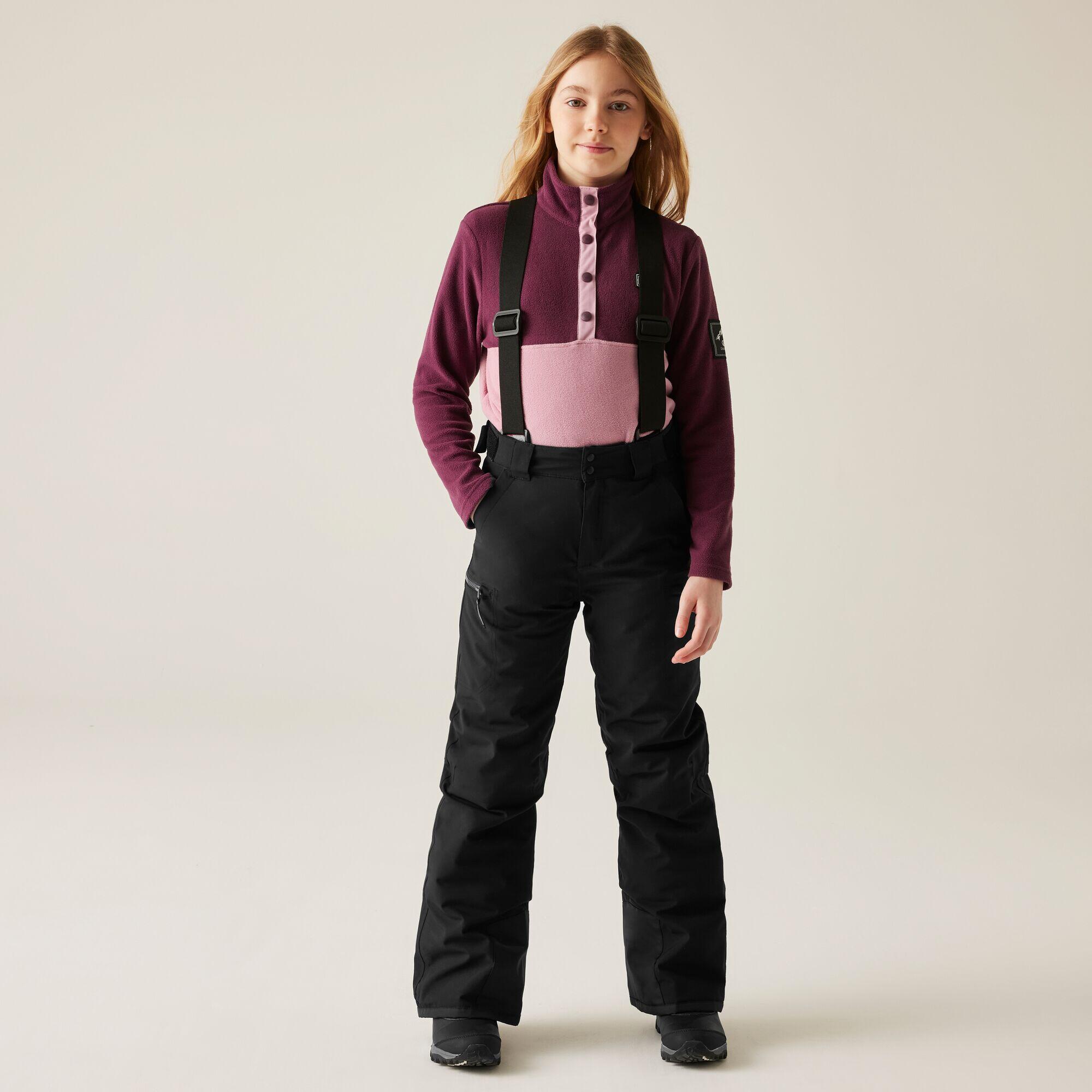 Dare 2b - Salopettes Enfants Pow, Imperméables, Respirantes, Doublées En Polaire Réglables - Pantalon De Ski - Noir - Decathlon