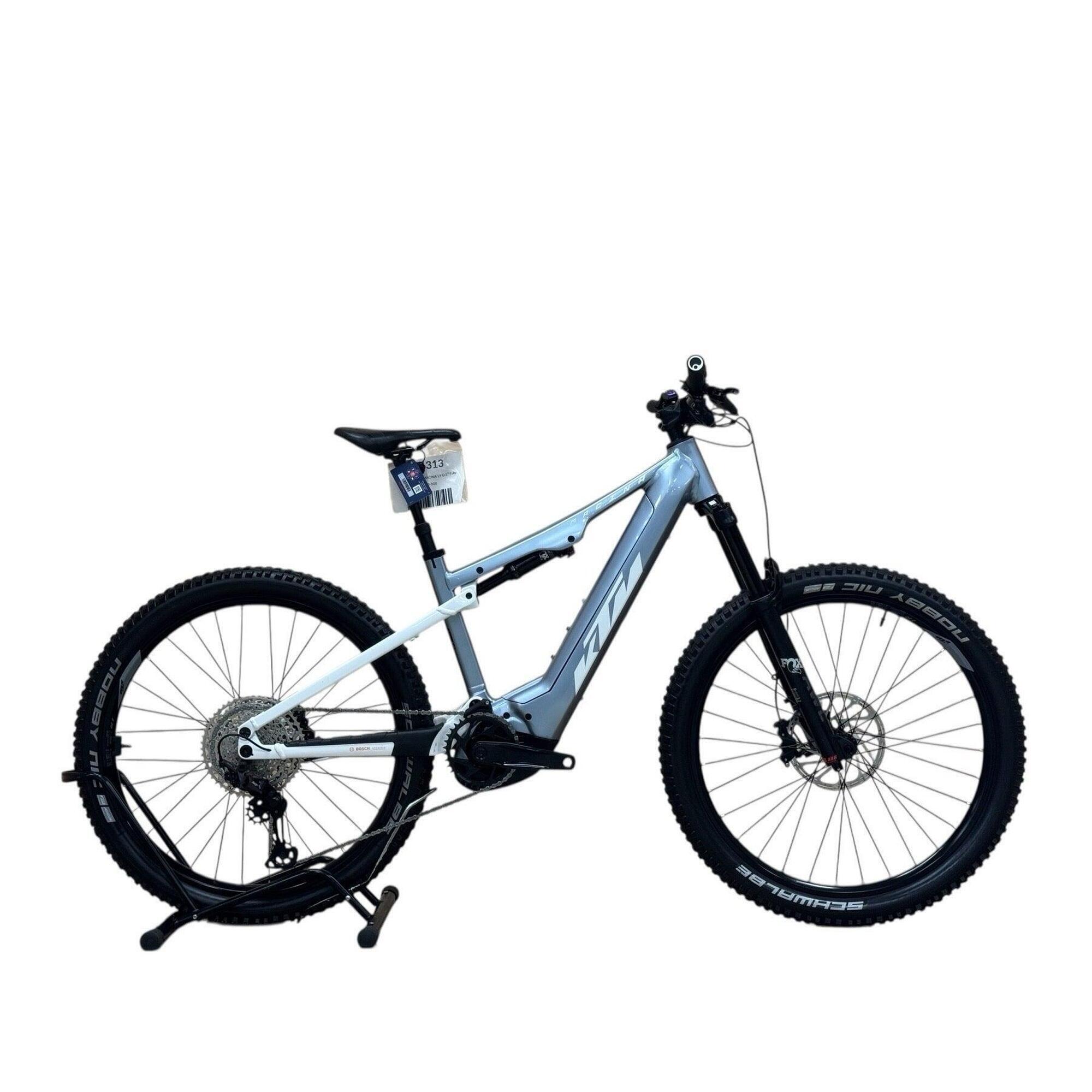 Ktm - Reconditionné - Vtt Électrique Ktm Macina Lycan 771 Xt - Comme Neuf - Vélo Tout Terrain - Blanc|bleu - Petit - Decathlon