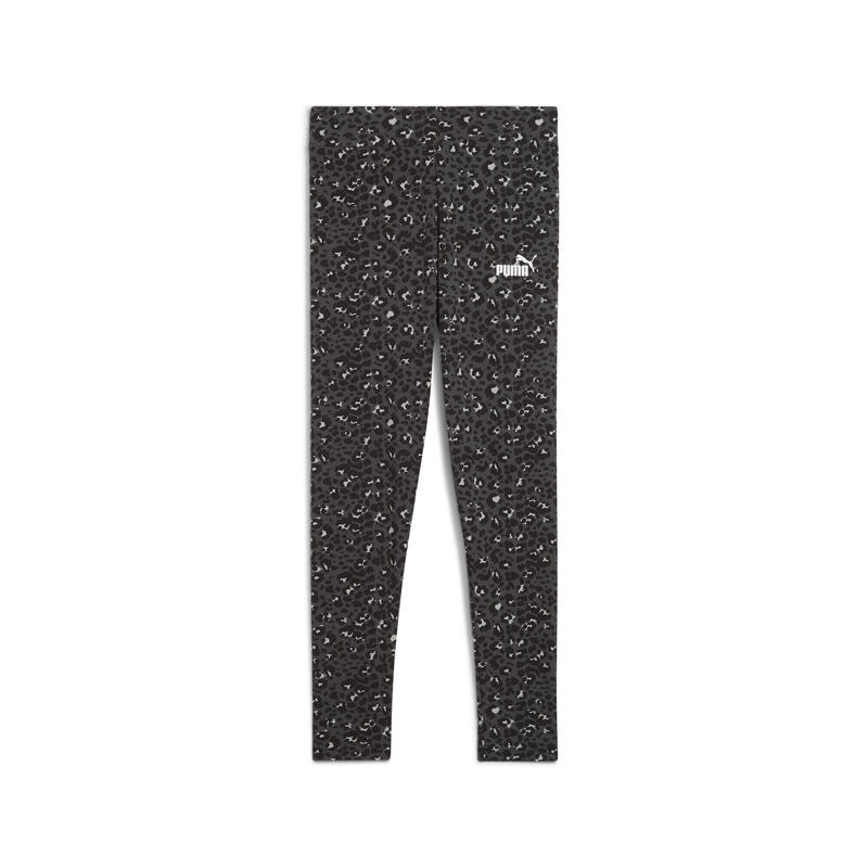 Młodzieżowe legginsy Essentials ze zwierzęcym wzorem PUMA Black