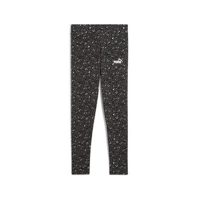 Młodzieżowe legginsy Essentials ze zwierzęcym wzorem PUMA Black