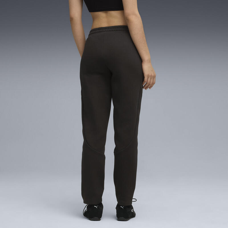 Pantalon femei talie medie, buzunar cu fermoar Evostripe, alb PUMA