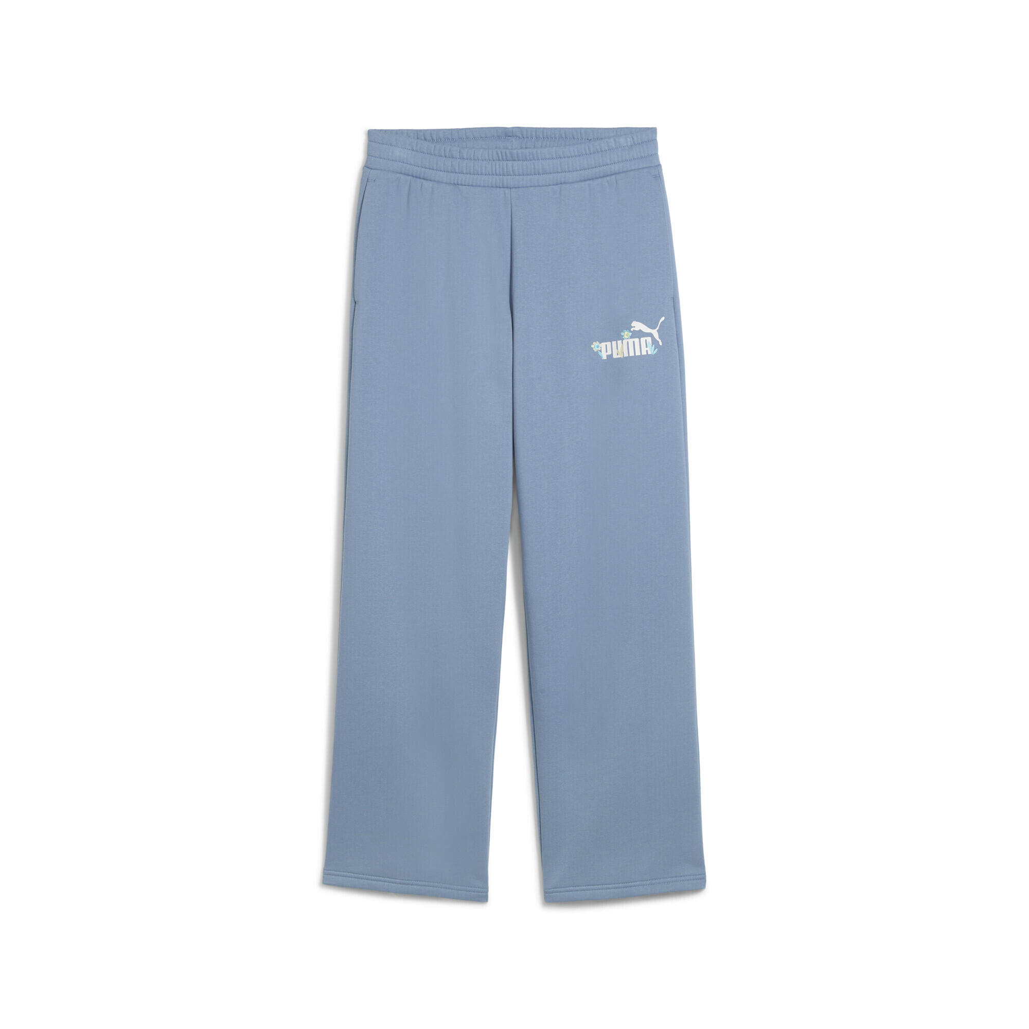 PUMA Pantaloni dritti con logo Essentials Nature 2.0 da donna PUMA Cool Blue