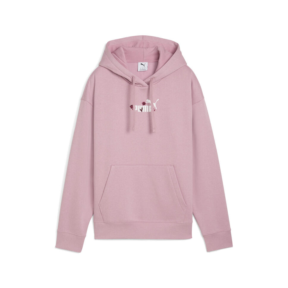 Damska bluza z kapturem Essentials Nature 2.0 Comfort PUMA Poised Pink thumbnail