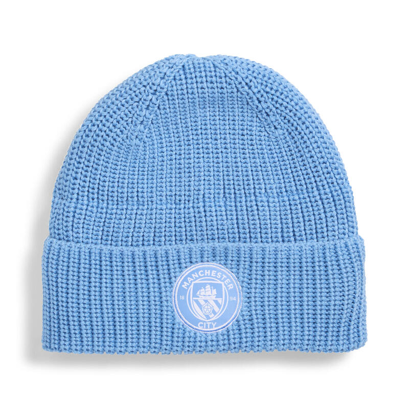 Czapka beanie Essentials Manchester City PUMA Team Light Blue White