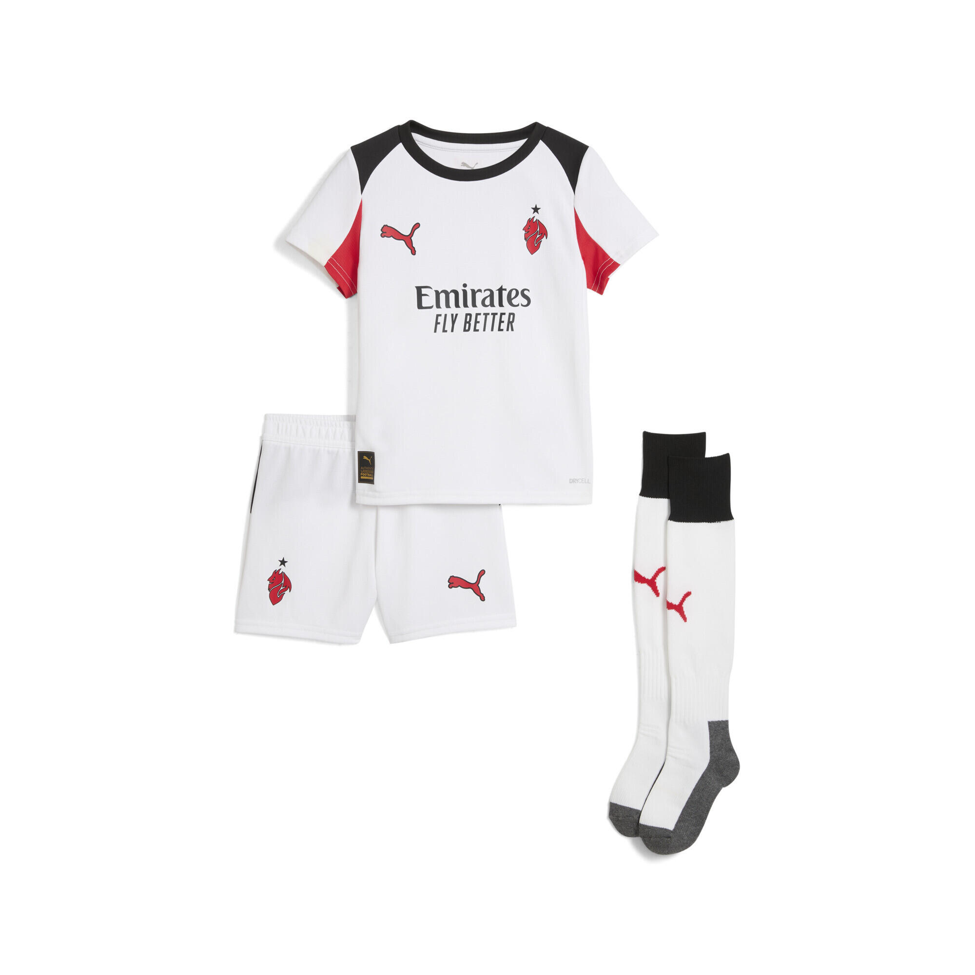 PUMA AC Milan 25/26 Auswärtstrikot-Minikit Kinder PUMA White For All Time Red