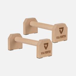 Parallettes basses en bois, pour pompes, street workout, gym