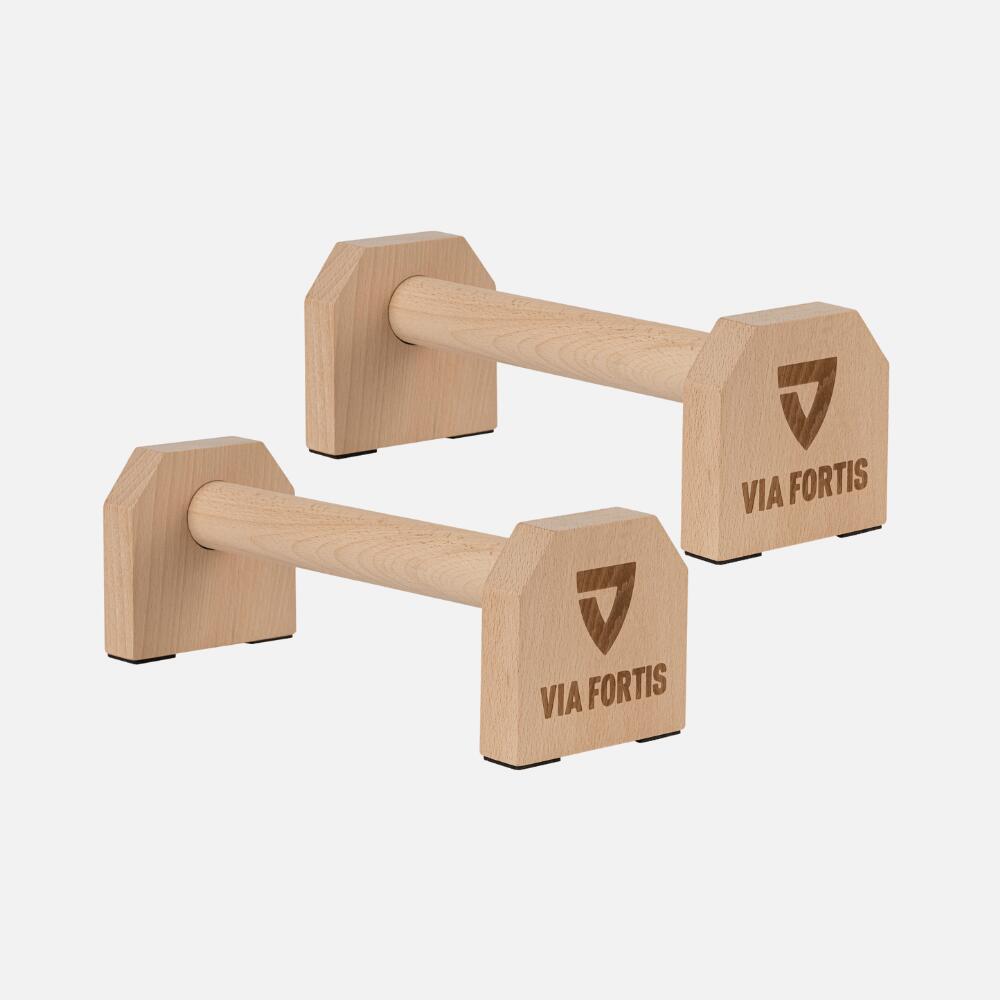 Via Fortis - Parallettes Basses En Bois, Pour Pompes, Street Workout, Gym - Accessoire De Tirage - No Size - Decathlon