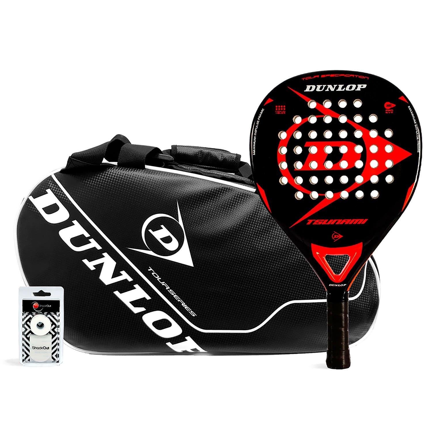 DUNLOP Pack Dunlop Tsunami Red Intro Carbon Bk Wh