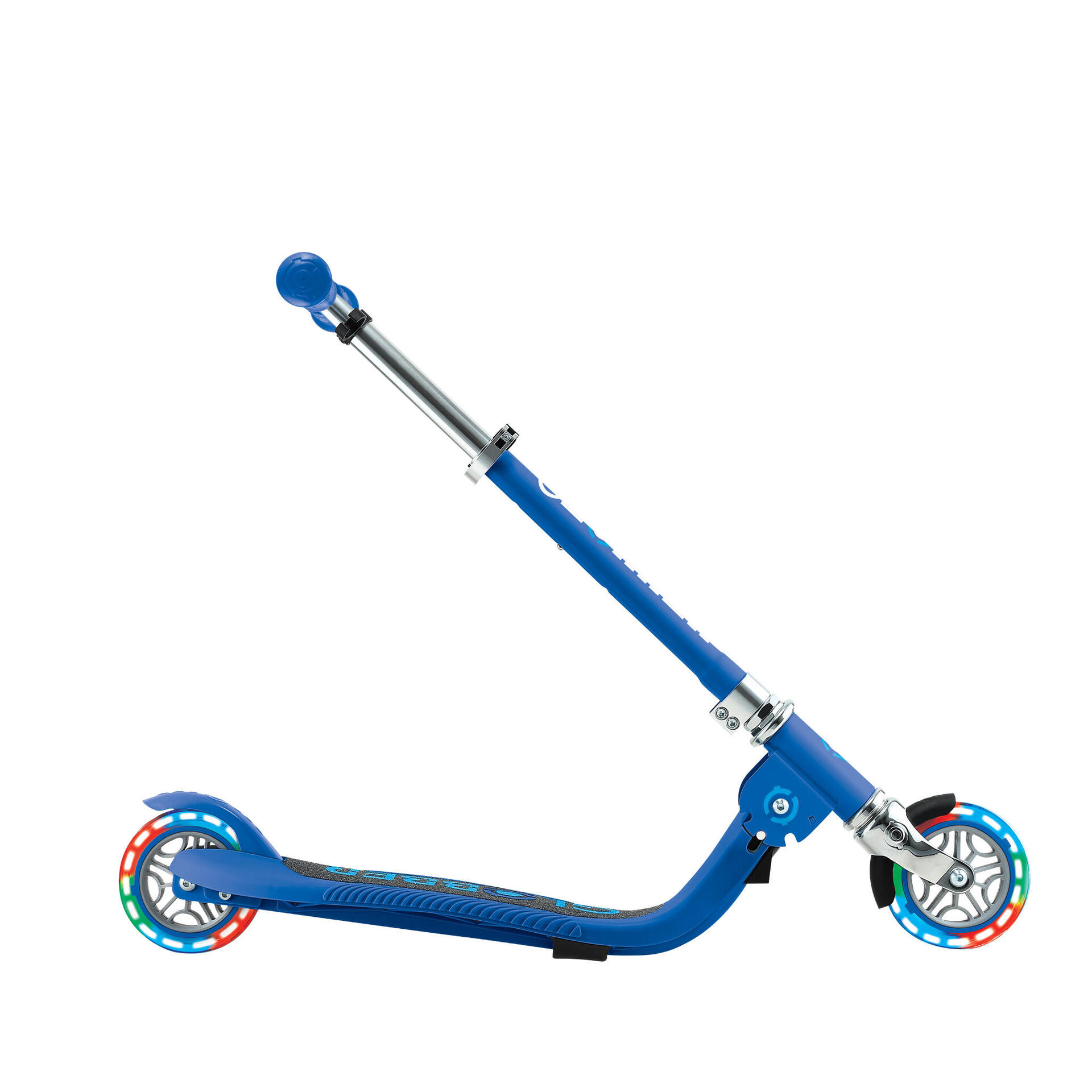 Globber Flow Foldable Junior Lights 2-Wheels Kids Scooter - Blue