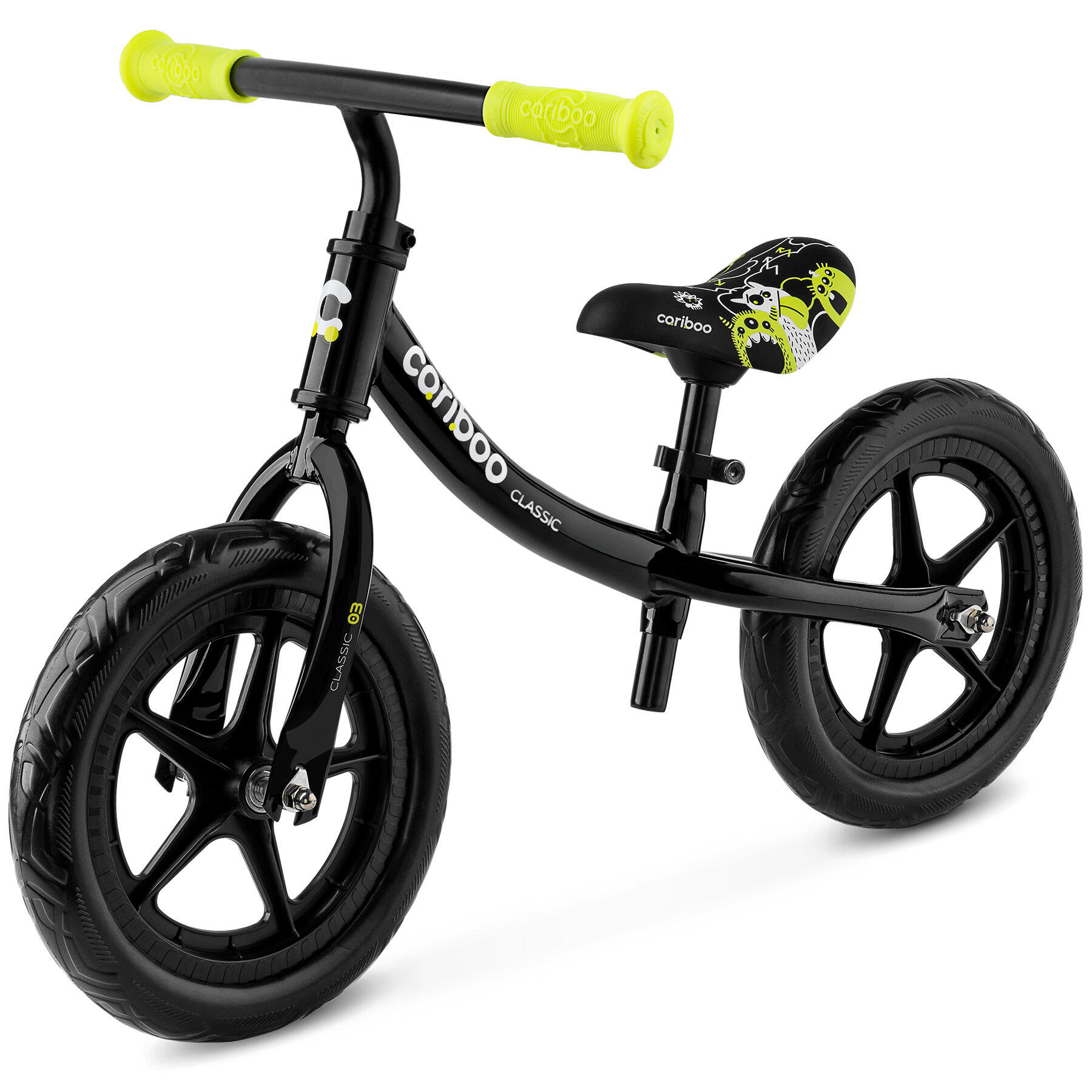 CARIBOO Laufrad für Kinder CARIBOO CLASSIC Schwarz