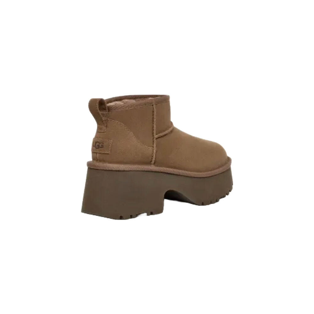 Bottines Plates Femme Ugg W Classic Ultra Mini New Marron 2/5