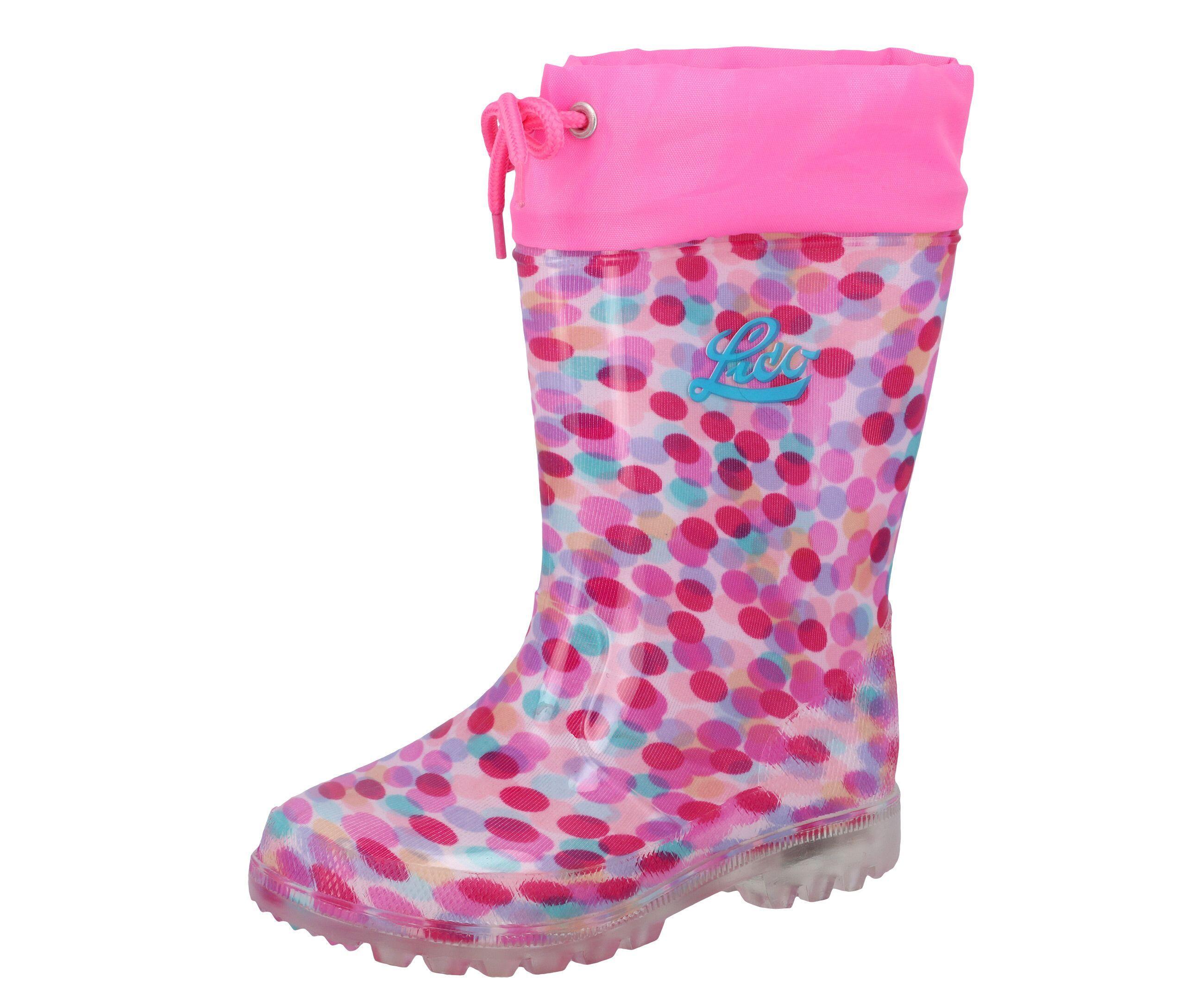 LICO Gummistiefel Mädchen Slipper LICO Power Blinky
