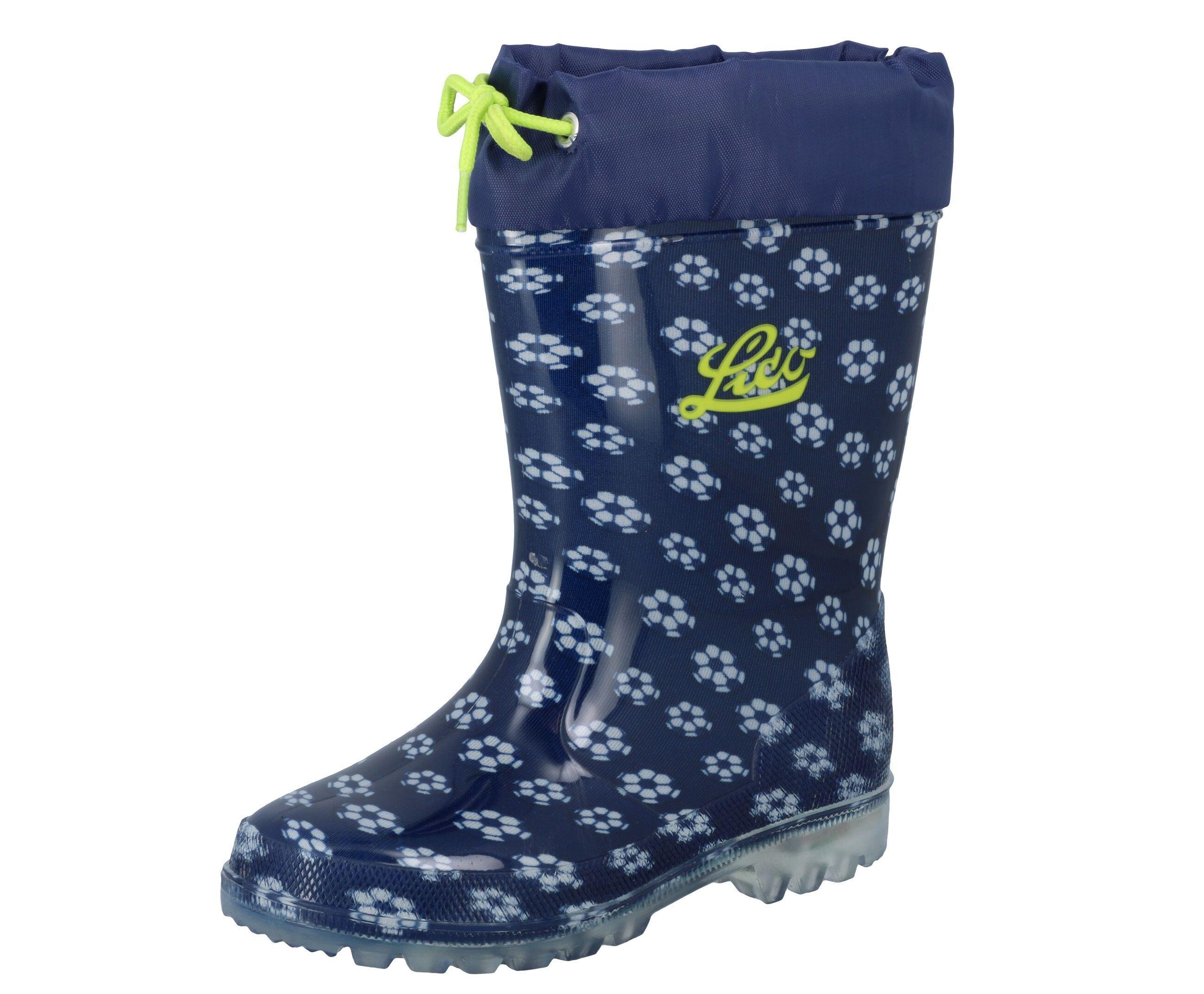 LICO Gummistiefel Jungen Slipper LICO Power Blinky