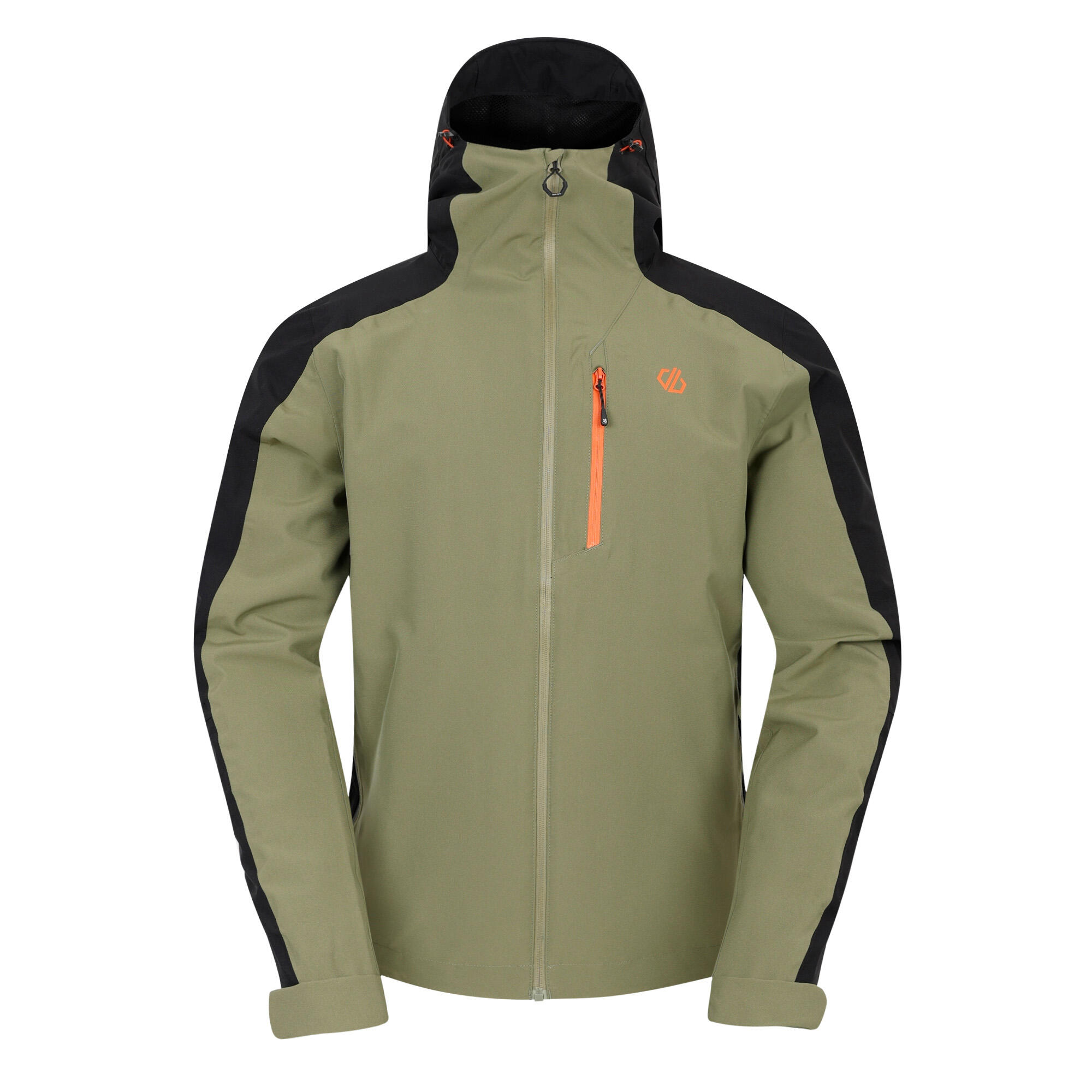 DARE 2B Heren Mountain Series Waterdichte Jas (Olijfgroen/zwart)