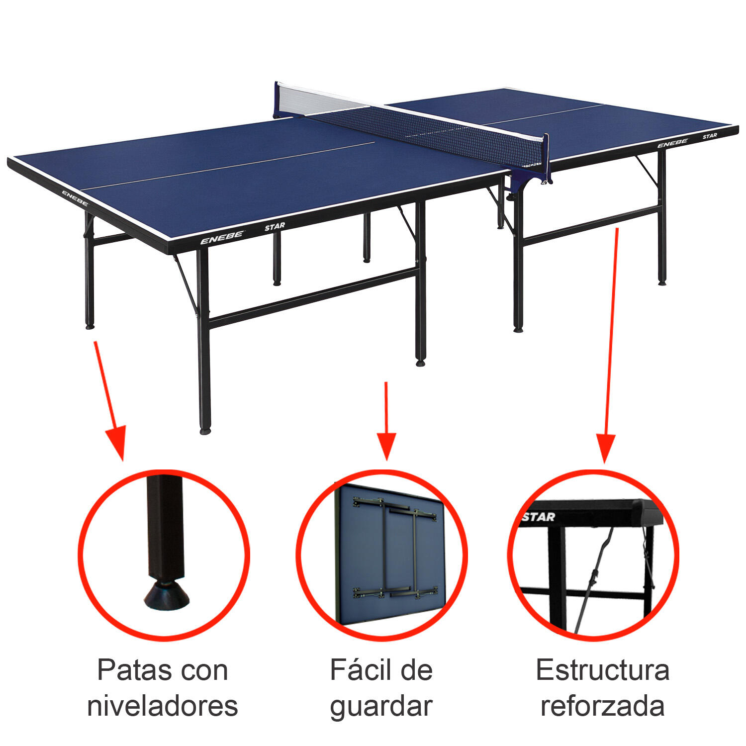 Mesa Ping Pong Enebe Star 2/5