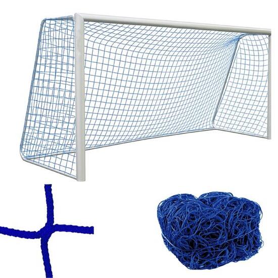 Siatka na bramkę piłkarską 5x2 m | grubość 4 mm | kolor niebieski