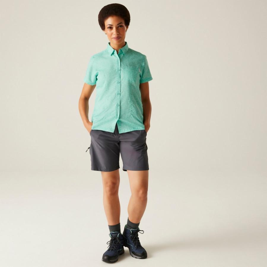 Wanderbluse schnelltrocknend feuchtigkeitsregulierend Damen - Mindani VIII 3/7