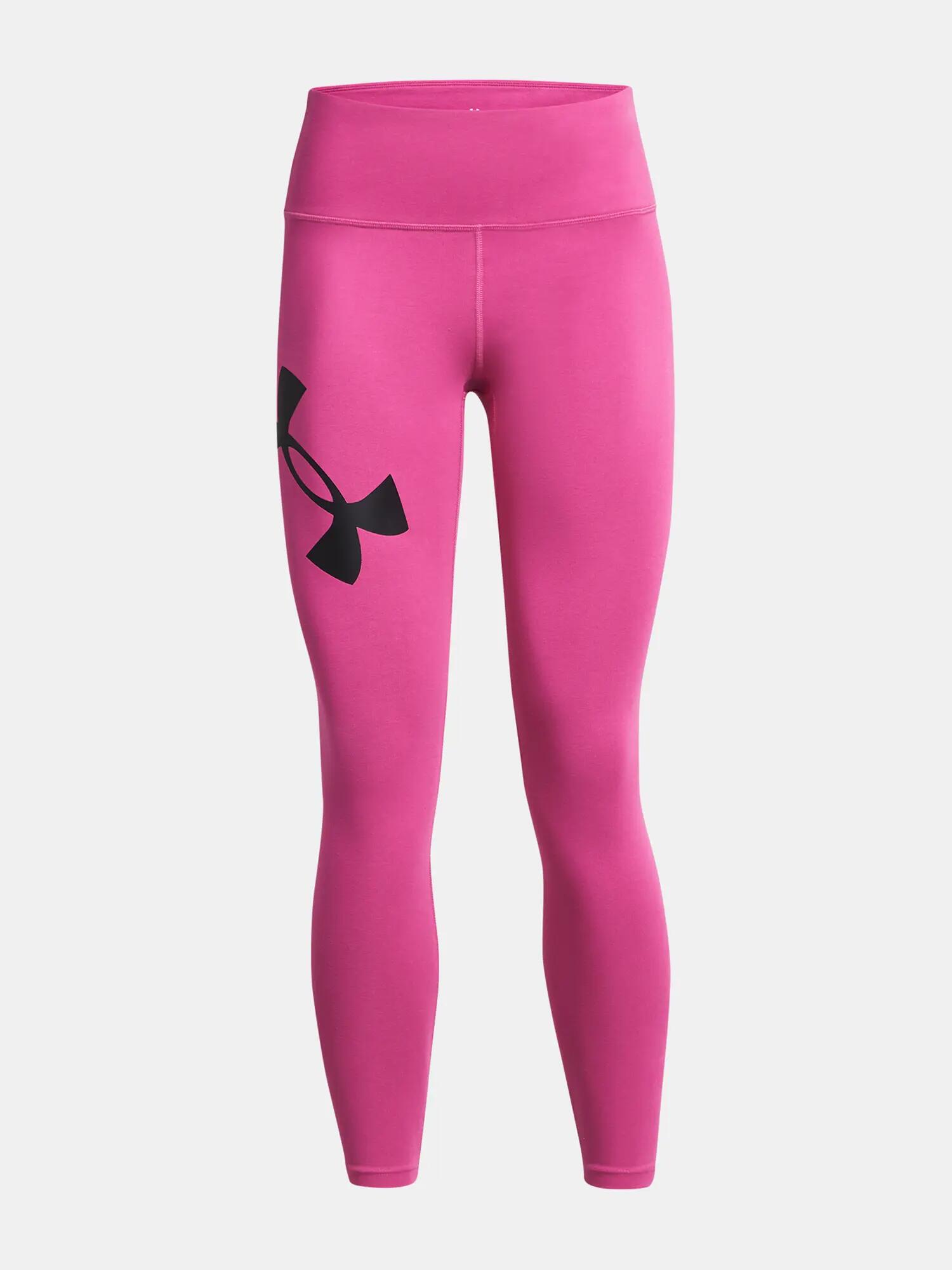 Womens/Ladies Campus High Waist Leggings (Pink/Black) 3/6