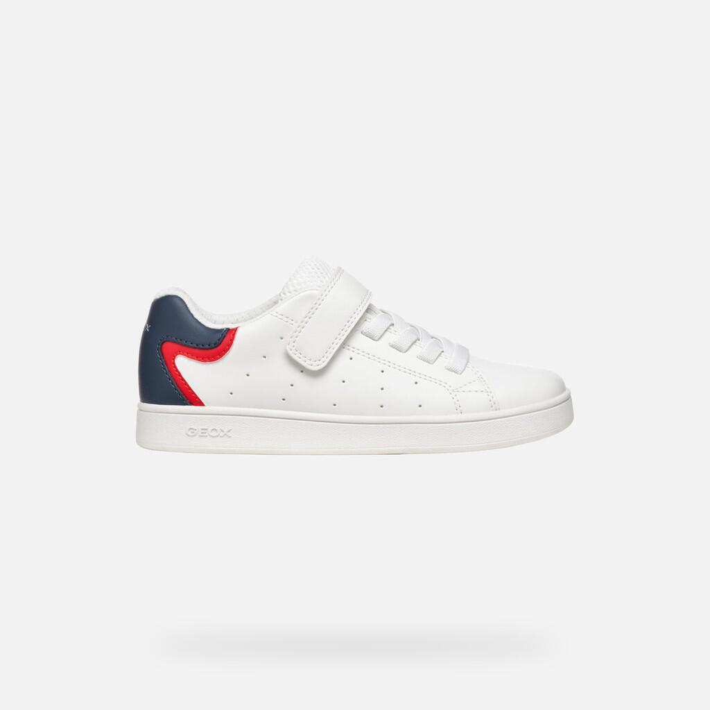 Baskets Garçon J ECLYPER BOY Blanc/Bleu 2/7
