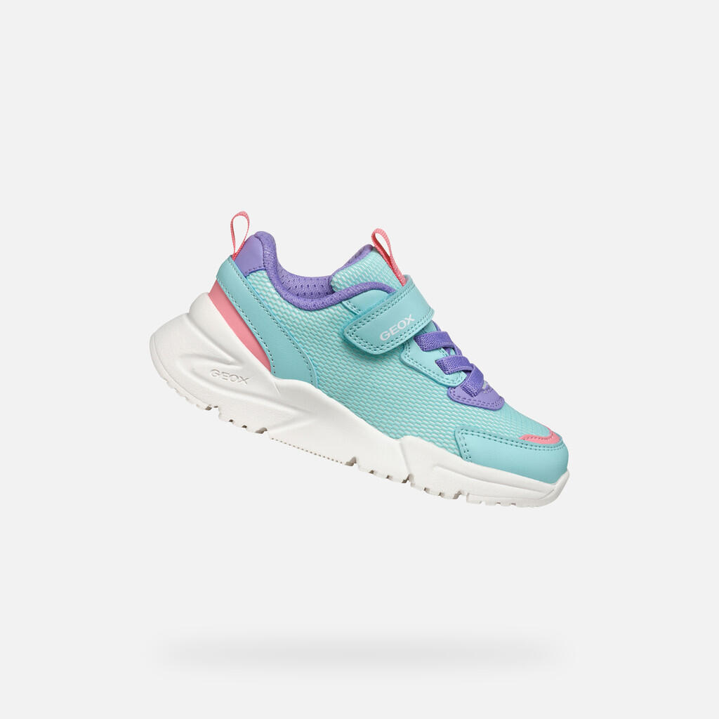 Baskets Fille J LOFTUS GIRL Bleu Eau/Lilas 1/7