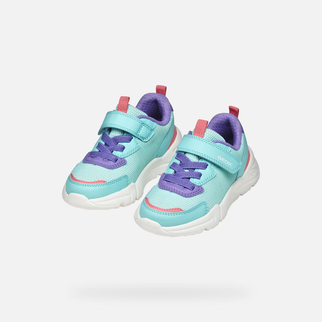 Baskets Fille J LOFTUS GIRL Bleu Eau/Lilas 3/7