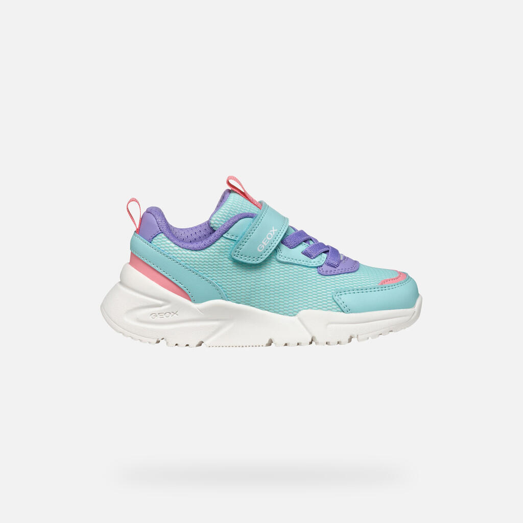 Baskets Fille J LOFTUS GIRL Bleu Eau/Lilas 2/7
