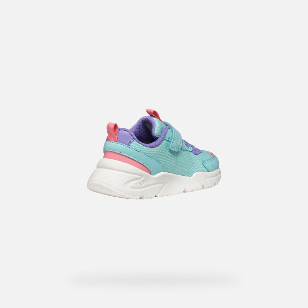 Baskets Fille J LOFTUS GIRL Bleu Eau/Lilas 6/7