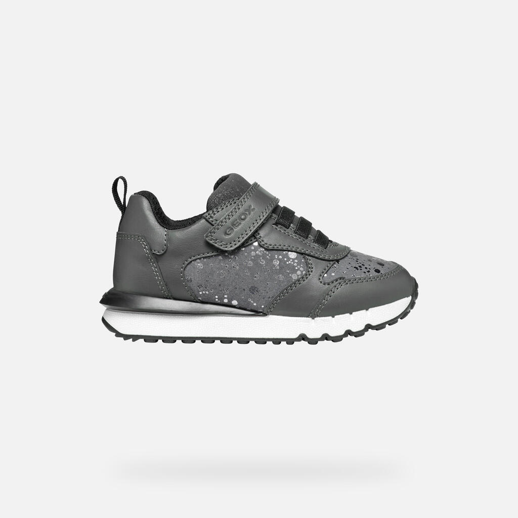 Baskets Fille J FASTICS GIRL Gris Foncé 3/7